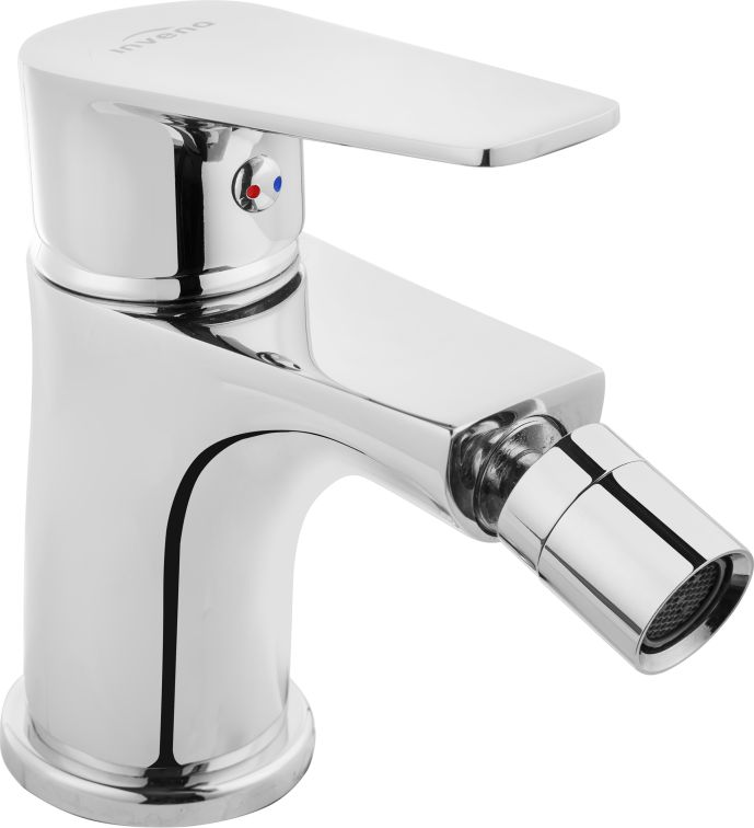 Bateria bidetowa Invena Dokos stojąca chrom (BB-19-001)