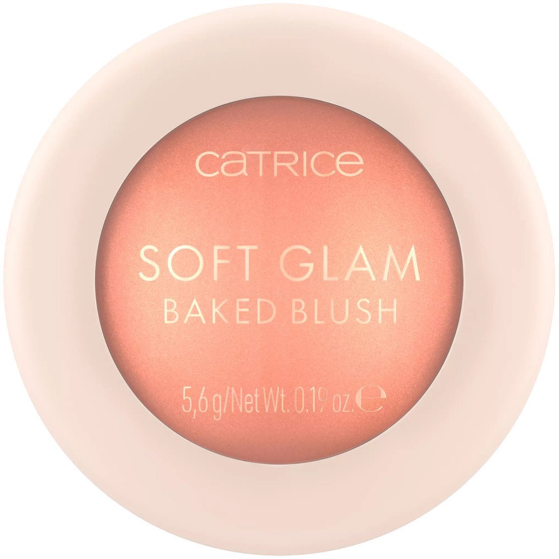 CATRICE_Soft Glam Baked Blush róż wypiekany rozświetlający 020 Peachy Breeze 5,6g
