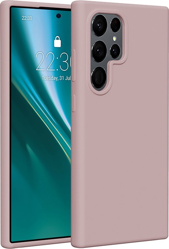 Etteri Nakładka Etteri Silicone Case do Samsung Galaxy S24 Ultra jasnoróżowa