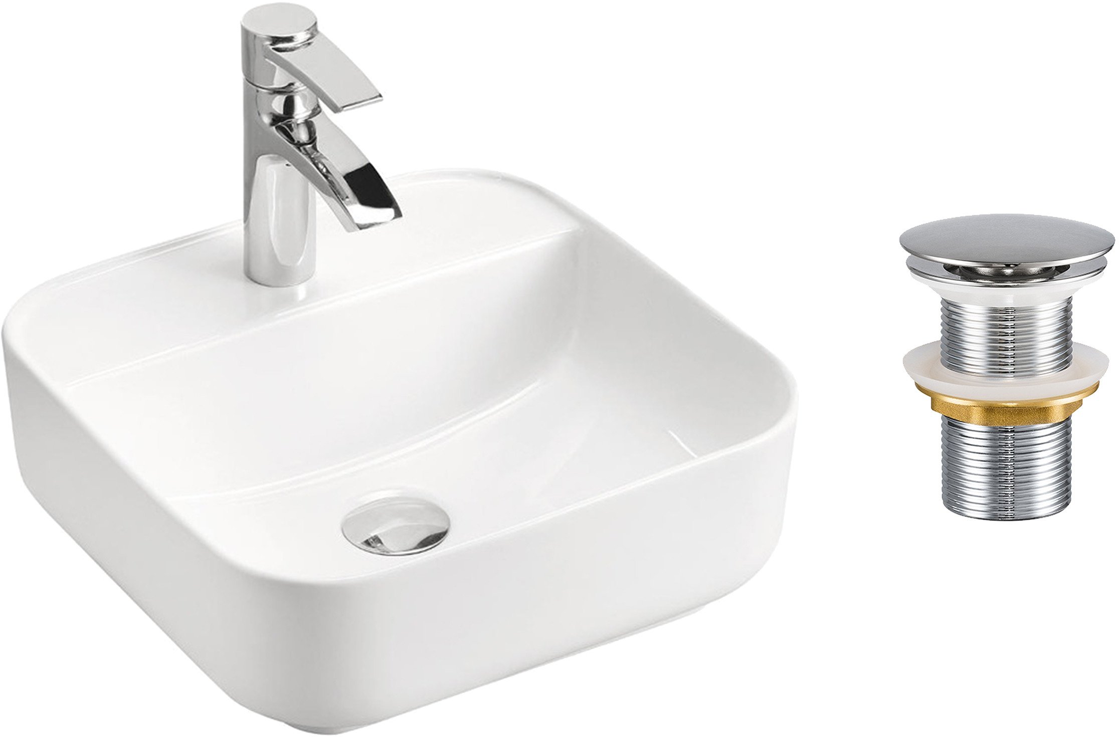 Zestaw Umywalkowy z Korkiem Click-Clack