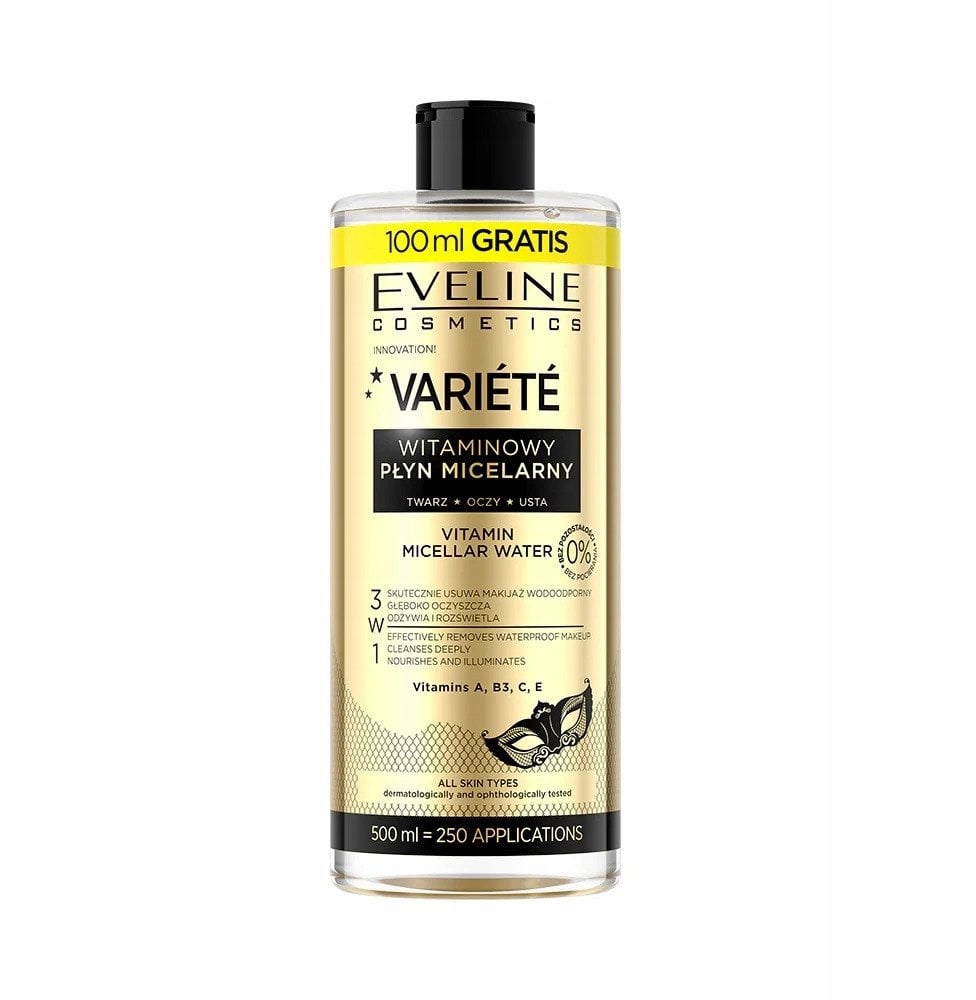 EVELINE VARIETE Płyn mincelarny witaminowy 500ml