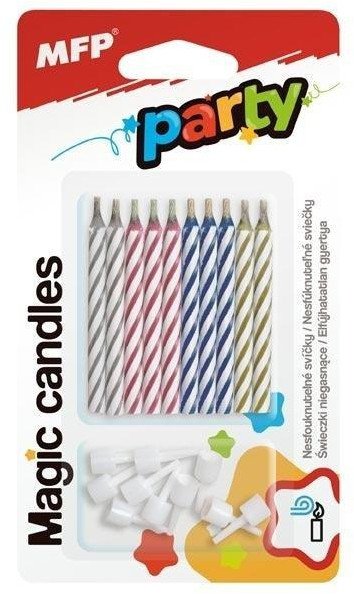 świeczki do tortu Magic 10 szt. 6cm 8800146