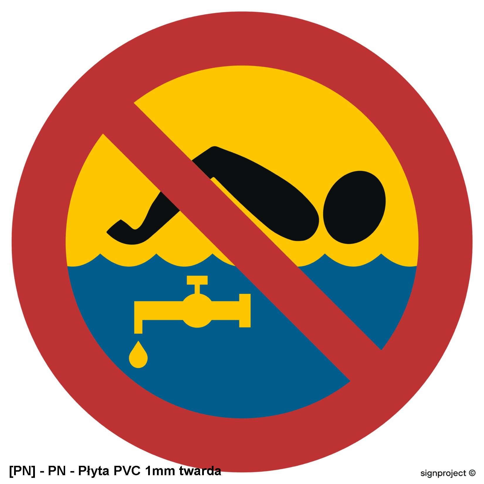 OE015 - Kąpiel zabroniona 450x450