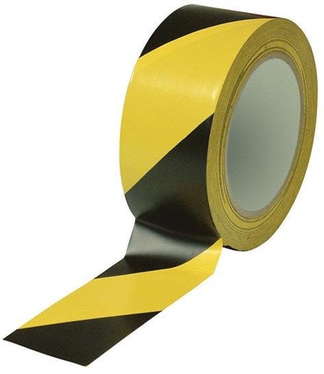 ADHESIVE TAPE 5CMX33M BLACK YELLOW