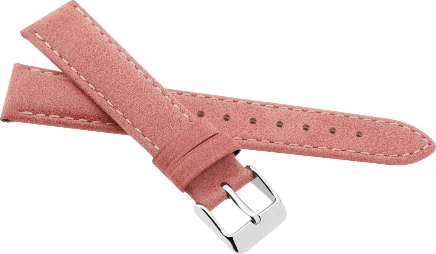 JVD Skórzany pasek do zegarka 18 mm JVD R41520-18 łososiowy