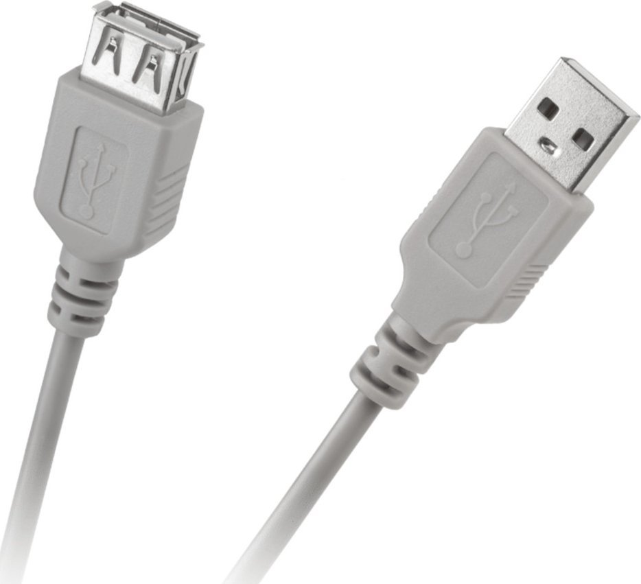 Kabel USB USB-A - USB-A 0.2 m Szary