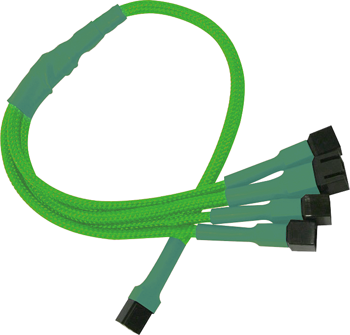 Nanoxia 3-pin - 3-pin x4, 0.3m, Zielony (NX34A30NG)