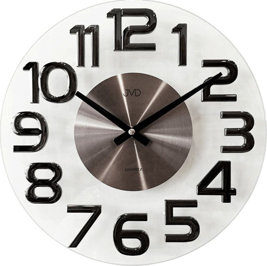 JVD Zegar ścienny (HT098.2)Szklany