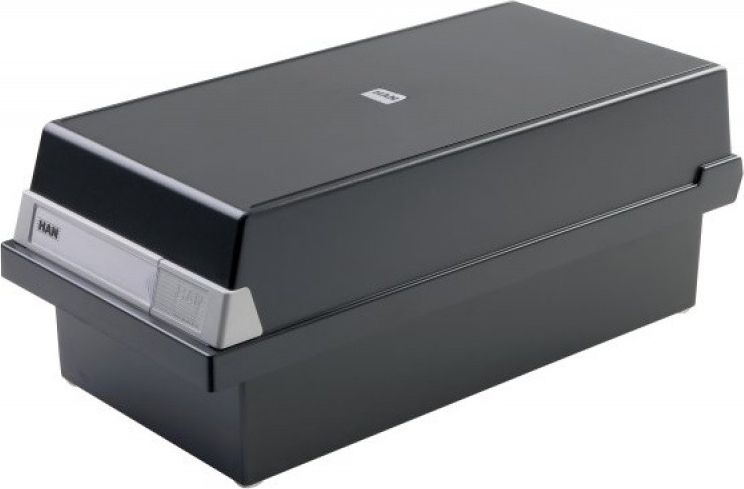 HAN KARTOTEKA Z WIEKIEM KARTEI, POLISTYREN, A5, CZARNA HN95513-01