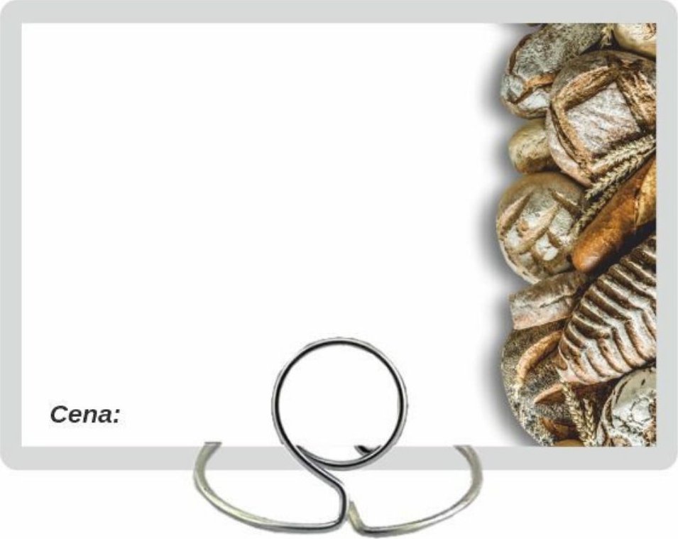 StudioCen Klasyczne cenówki laminowane na pieczywo 50 szt.