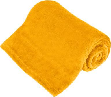 Teesa Koc polarowy 150x200 cm TEESA - żółty