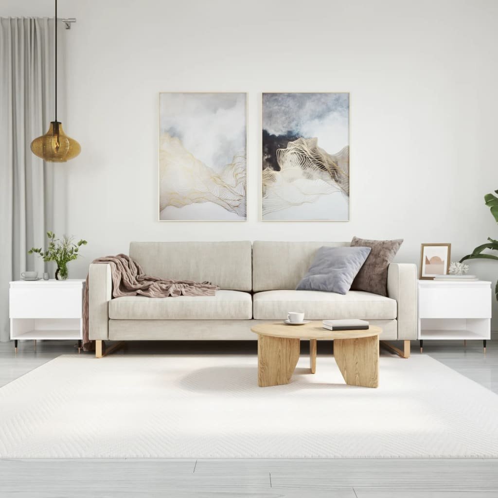 vidaXL vidaXL Stoliki kawowe, 2 szt., białe, 50x46x50 cm