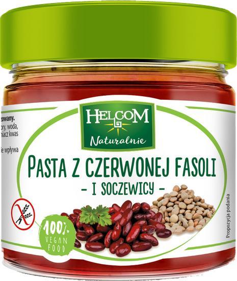 Helcom Naturalnie Pasta z czerwonej fasoli i soczewicy Helcom, 190g