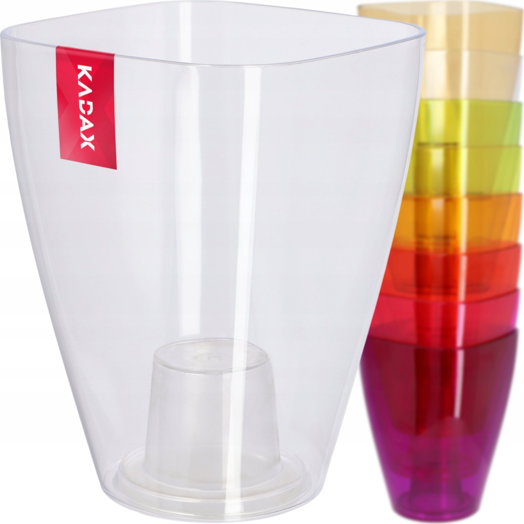 Kadax Doniczka Osłonka Na Storczyk Kwiaty Bezbarwna 12cm