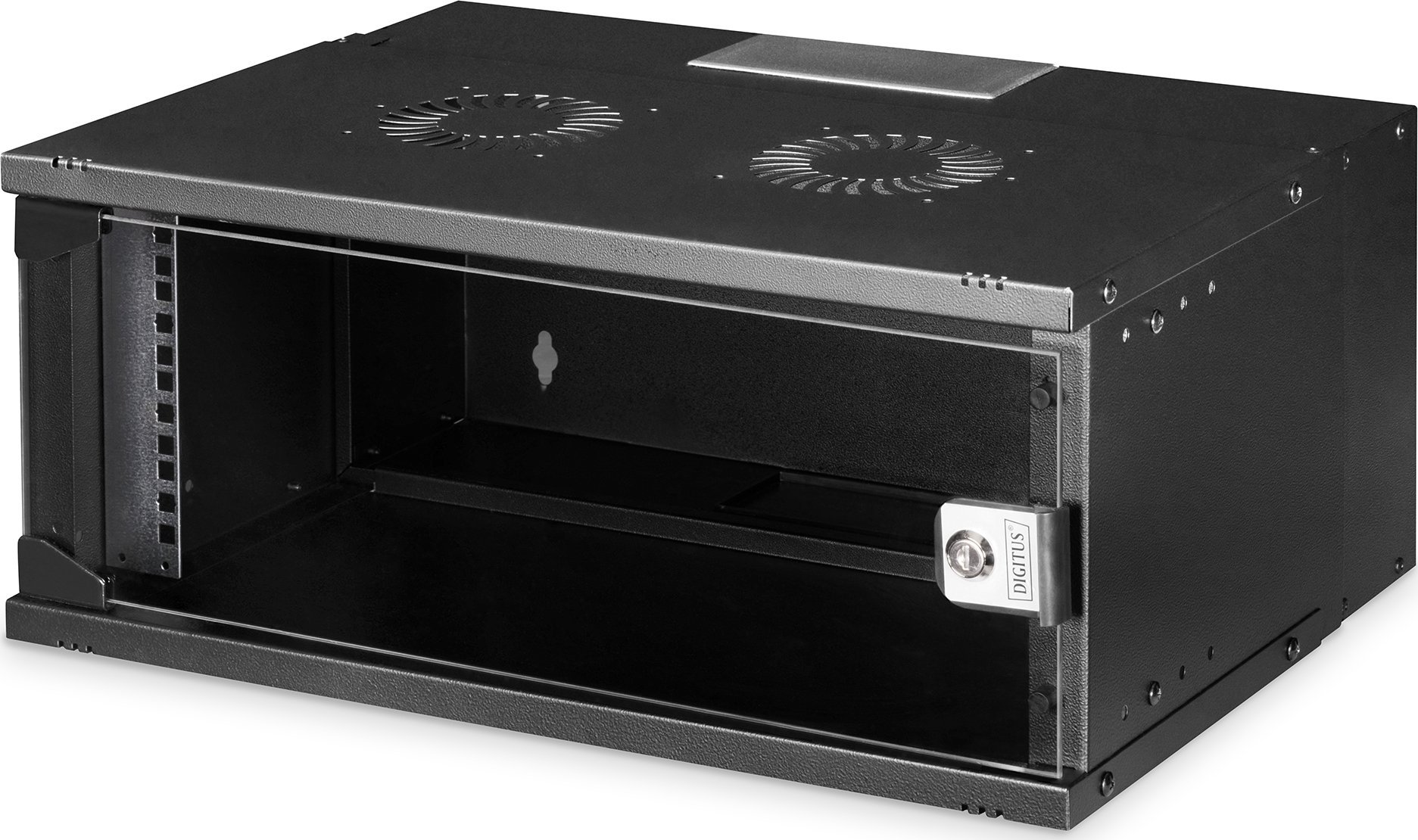 Szafa Digitus Szafa wisząca jednosekcyjna DIGITUS 19" 4U, SOHO PRO 240 x 540 x 400 mm, drzwi szyba, czarny, niezmontowana, 60kg