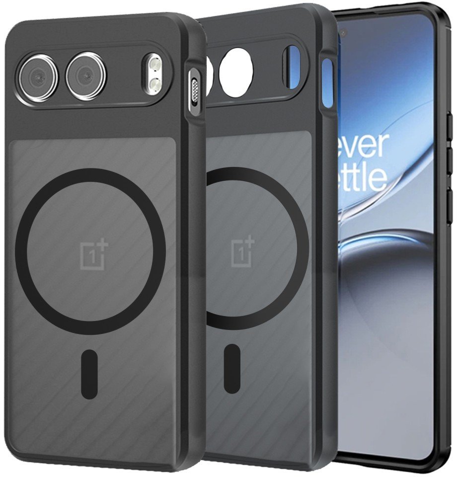 Matowe etui Supero Magmat Magsafe do OnePlus Nord 4, czarne