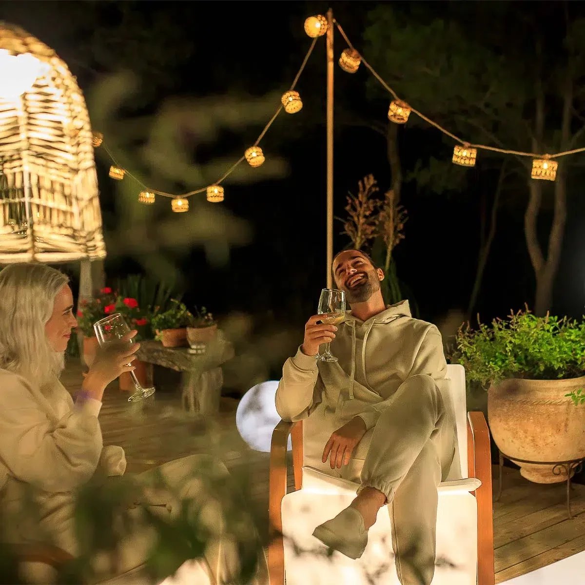 New Garden Alba Cable jute colour