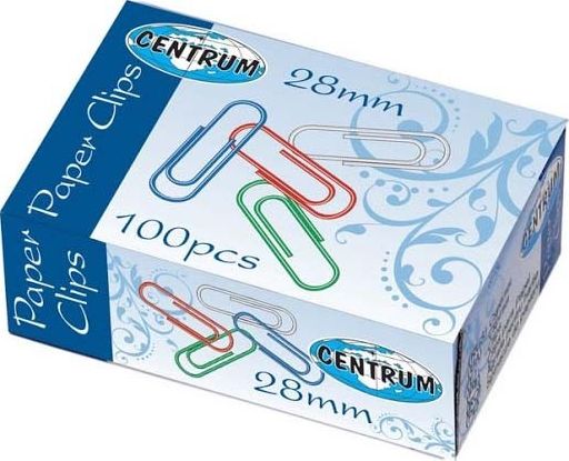 Centrum Spinacze Biurowe Okrągłe Kolorowe 28MM (CE80133)