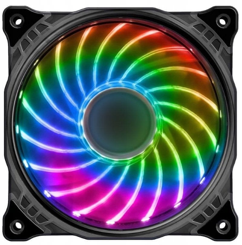 Wentylator EuroCase EUROCASE wentylator RGB 120mm (FullControl spot Led)