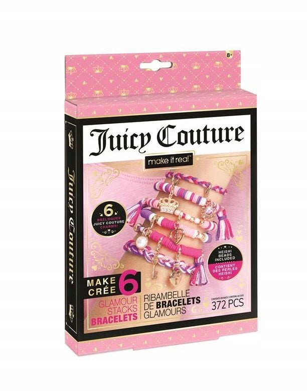 MAKE IT REAL Juicy Couture Glamour Stacks Bransoletki, zabawka kreatywna