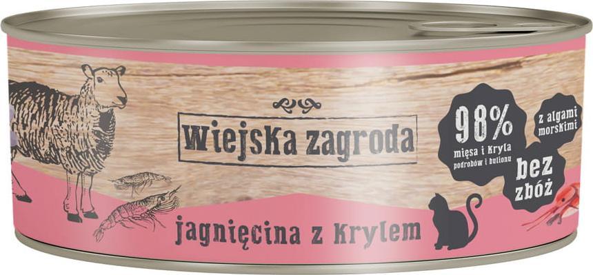 Wiejska Zagroda Wiejska Zagroda Karma mokra dla kota Jagnięcina z Krylem 85g