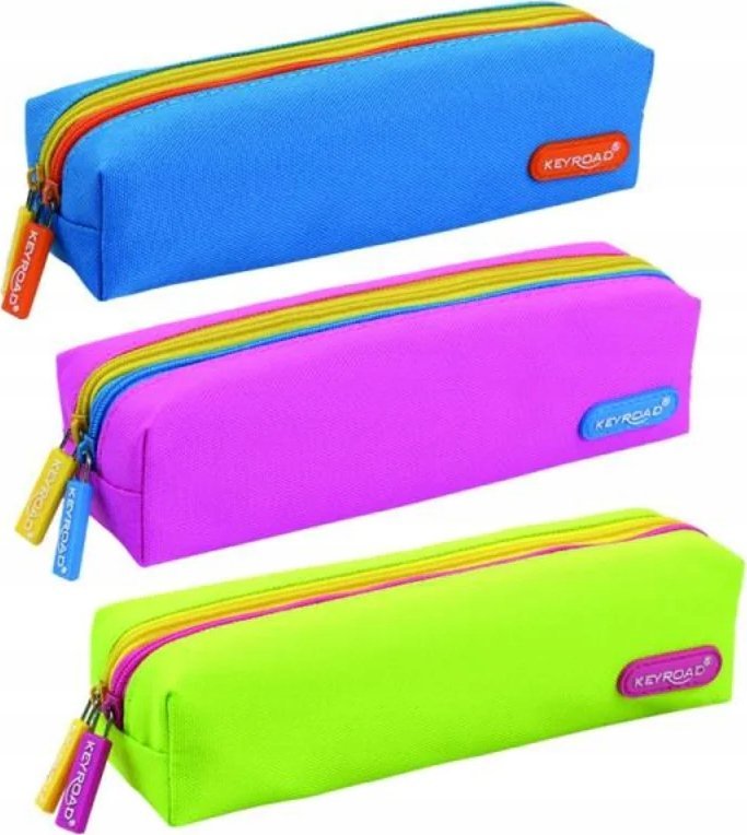 Piórnik PBS Connect Piórnik saszetka tuba KEYROAD 2 kieszenie mix cena za 1szt