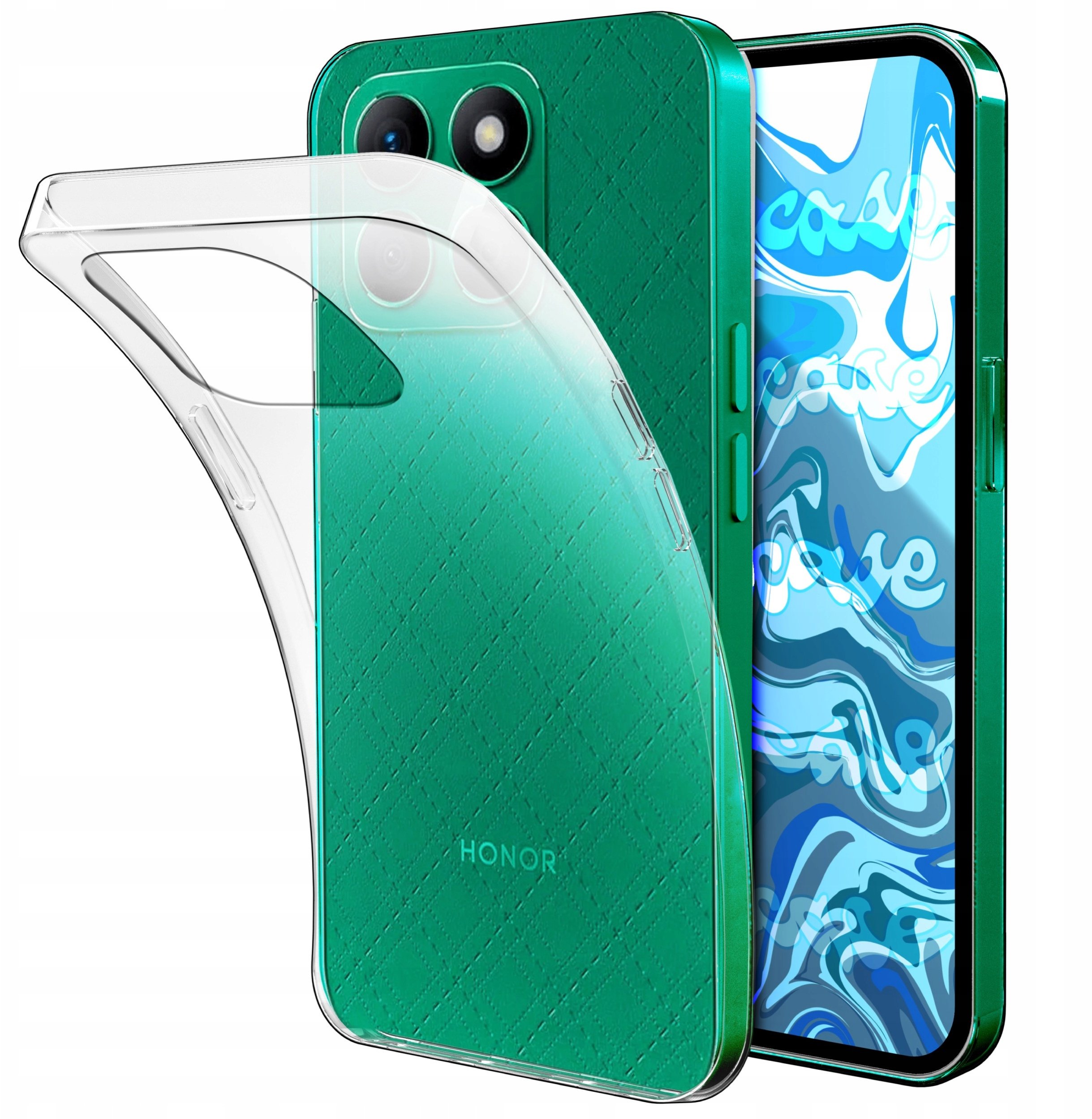 Etui Do Honor X8b (Przezroczyste, Silikonowe, Obudowa, Plecki, Case)