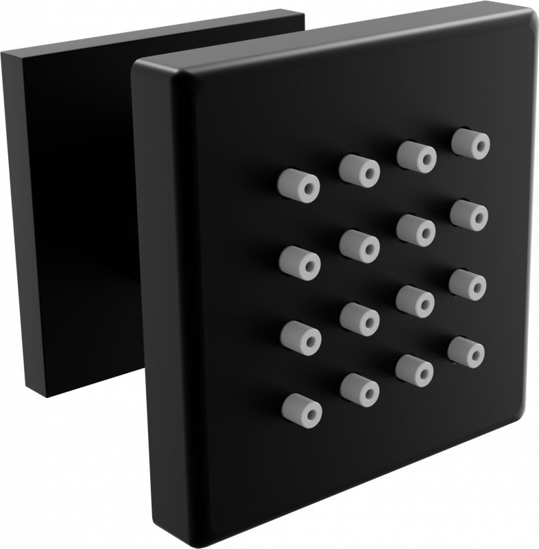 Mexen Mexen dysza boczna natynkowa czarna - 79360-70