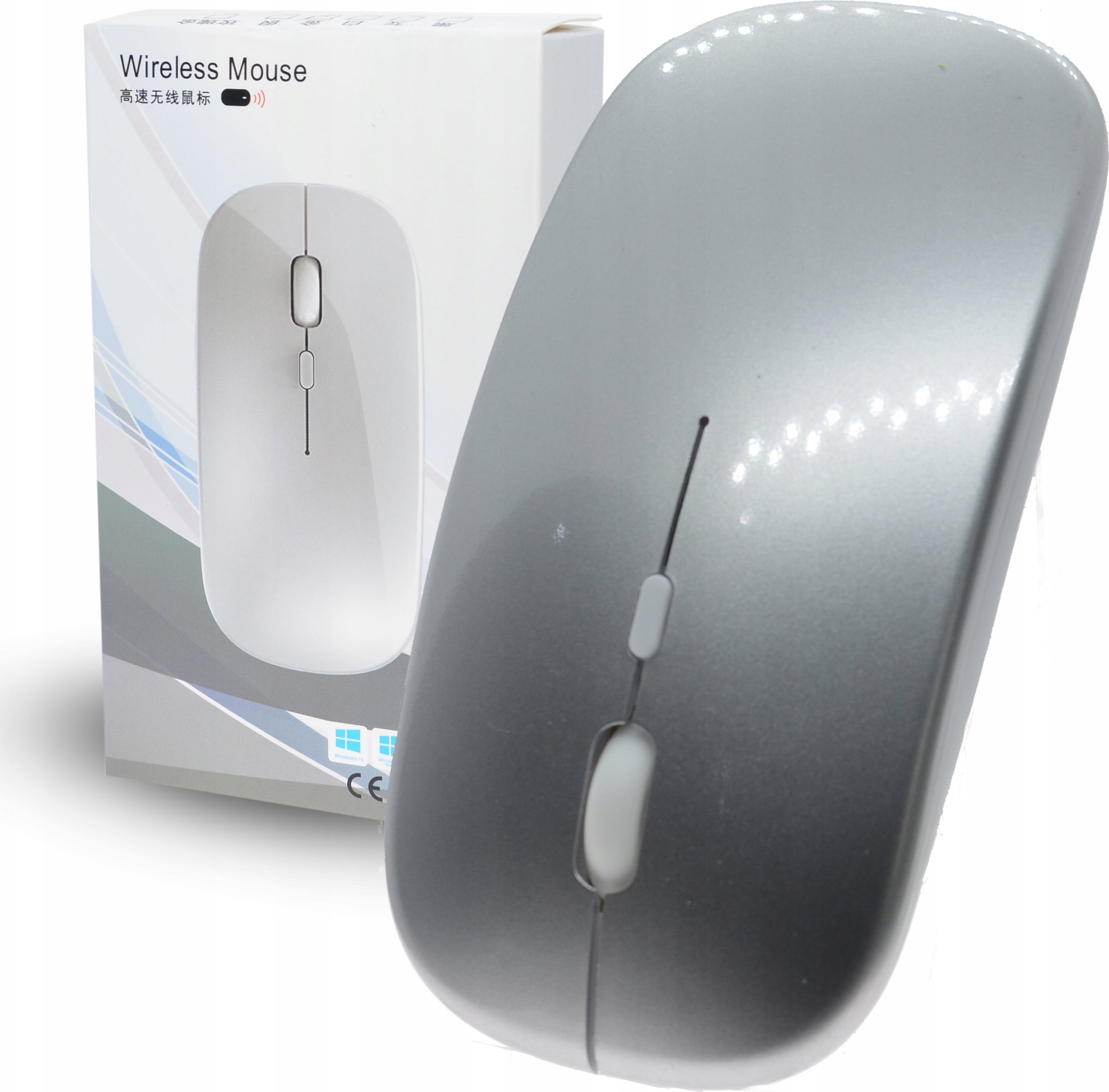 Mysz MYSZ OPTYCZNA BEZPRZEWODOWA TRUSTY 4D SLIMFIT SRBRNY HQ>