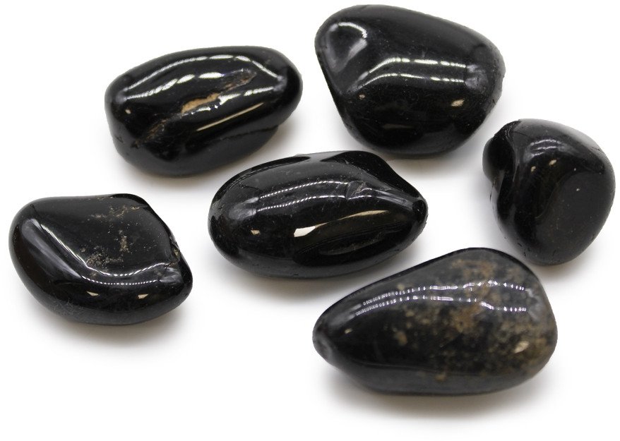 Kamień Afrykański Duży - Czarny Onyks | 6 sztuk