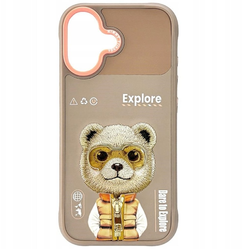 Etui Nimmy Cool&Cute 2.0 Bear do iPhone 17 bezowy