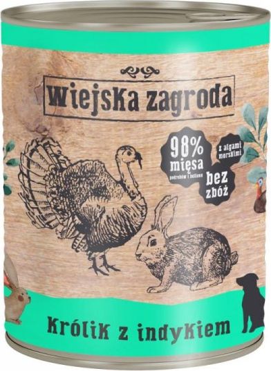 Wiejska Zagroda Wiejska Zagroda Królik z indykiem 800 g