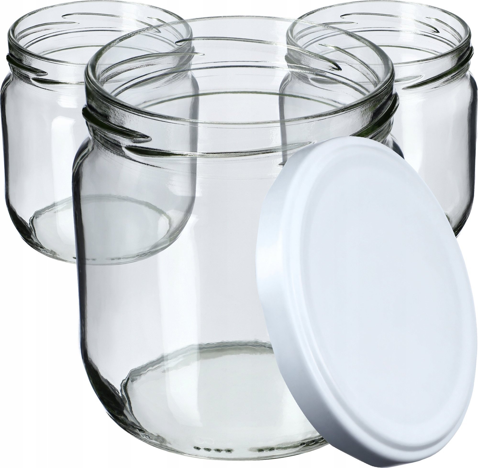 Kadax 24x Słoiki Słoik 425ml Na Miód Dżem Zakrętki fi82