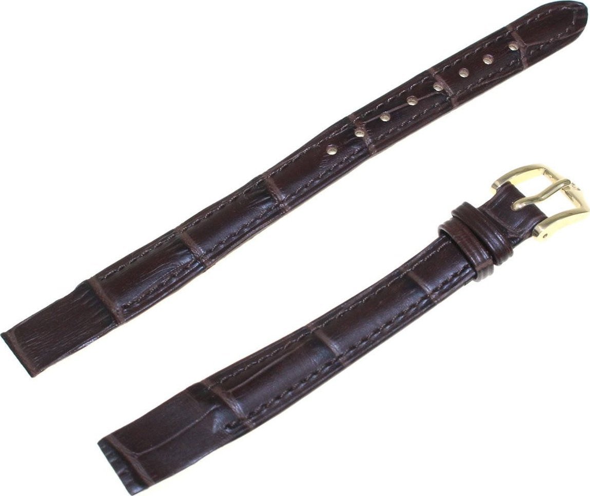 Hirsch Skórzany wodoodporny pasek do zegarka 12 mm HIRSCH Duke M 01028110OE-1-12