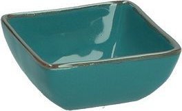 NPC Polska Rose&Tulipani Zestaw 6 kwadratowych miseczek z kamionki8 cm niebiesko-zielone