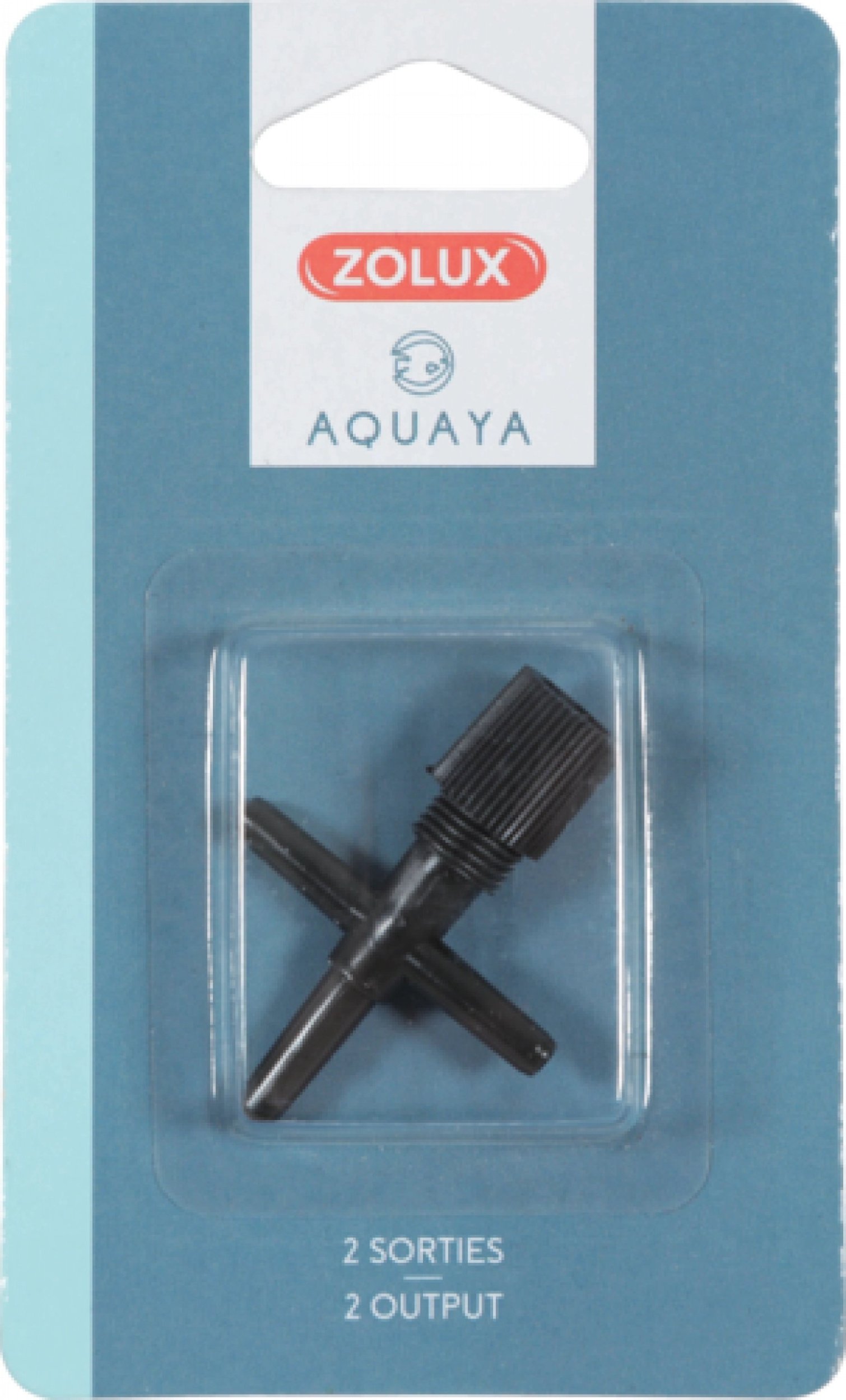 Zolux Zolux Zaworek, zawór plastikowy z regulacją przepływu 2 wyjściami