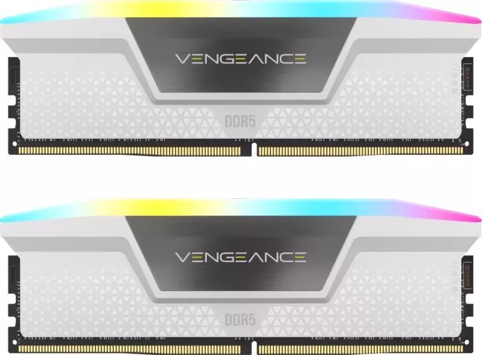 Pamięć Corsair Vengeance RGB, DDR5, 32 GB, 6000MHz, CL36 (CMH32GX5M2E6000C36W)