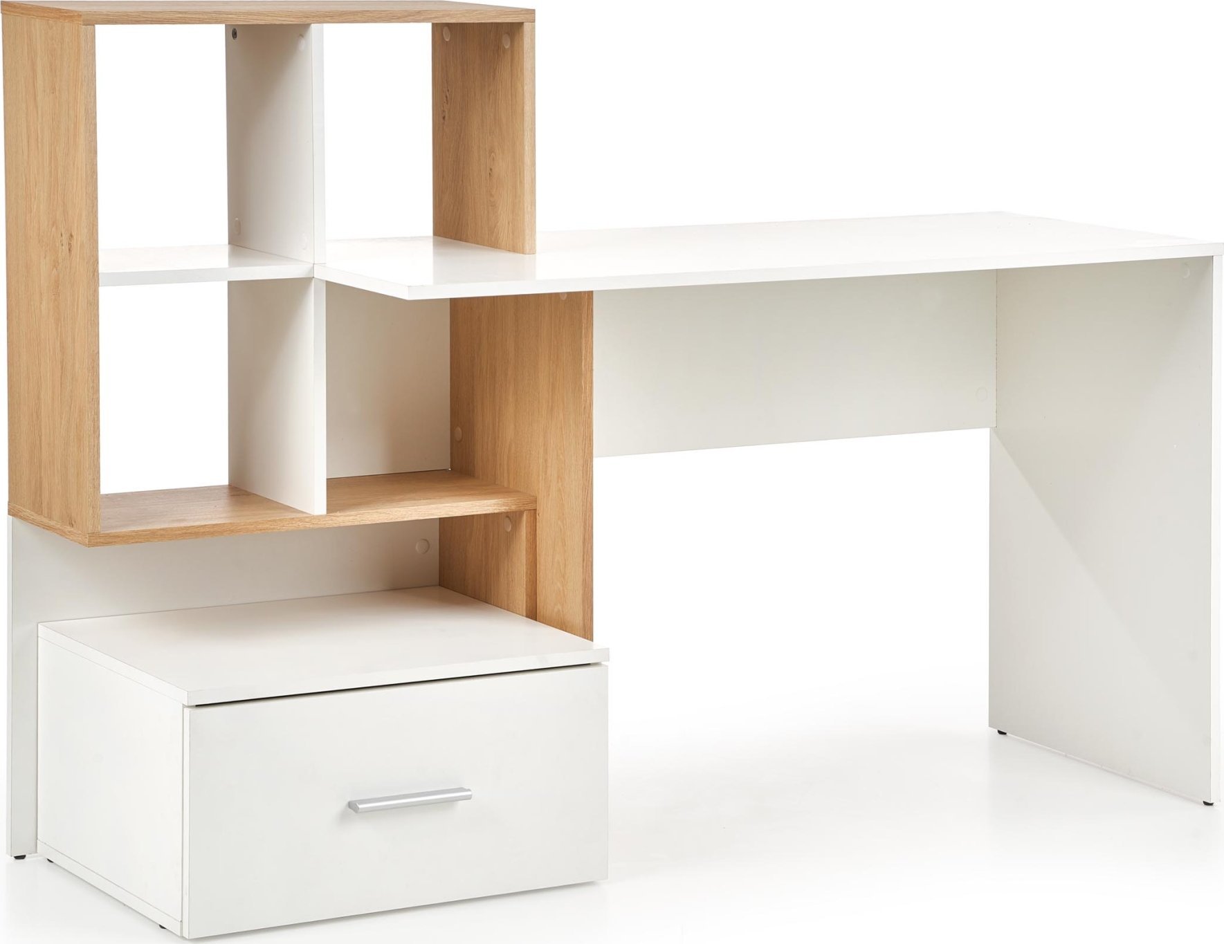 Biurko Halmar GROSSO BIURKO DĄB ZŁOTY / BIAŁY (1P=1SZT)