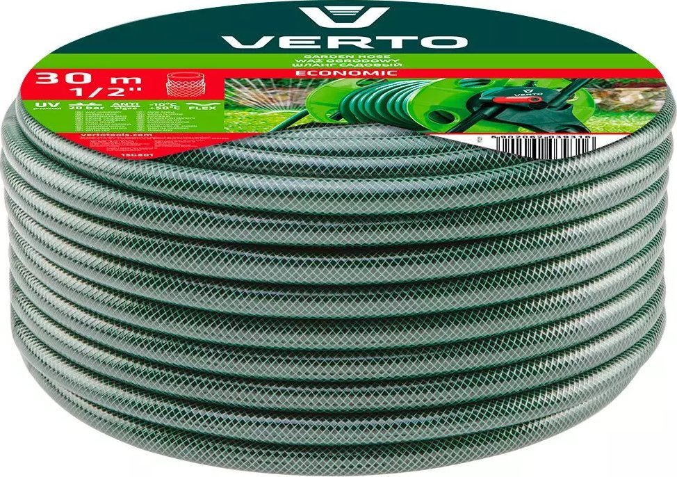 Verto Wąż ogrodowy 30m 1/2" ECONOMIC (15G801)