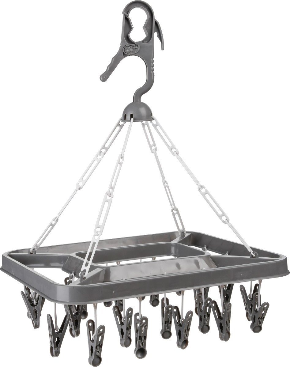 Suszarka na pranie 5five Suszarka na bieliznę z żabkami Wisząca Plastikowa