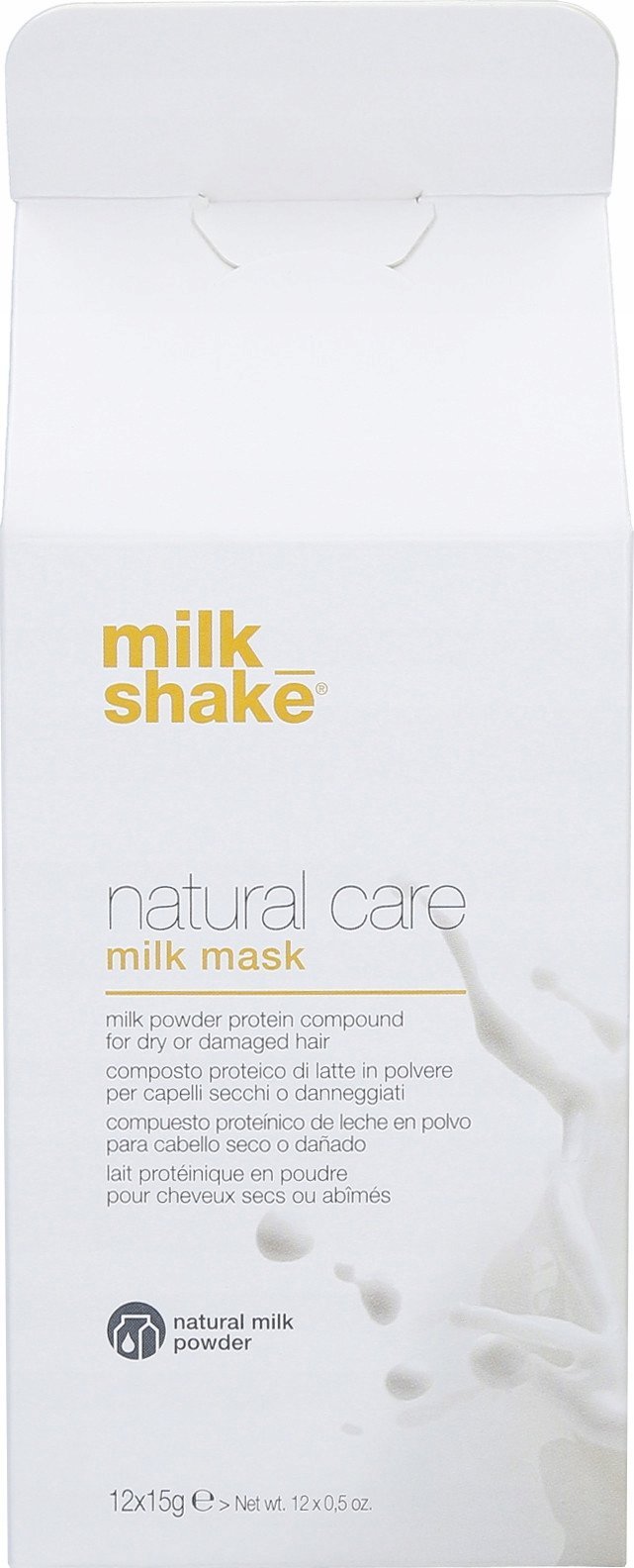 Milk Shake Set, Milk Shake, Natural Care, Powdered Milk, Hair Treatment Powder Mask, For Dry & Damaged Hair, 12 pcs, 15 g For Women
