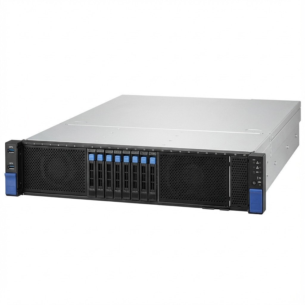 MiTAC B8261T85E8HR-2T-N - Server - Rack-Montage - 2U - zweiweg - keine CPU - NVMe - Hot-Swap 6.4 cm (2.5") Schacht/Schachte - SSD - AST2600 - 10GbE, 1