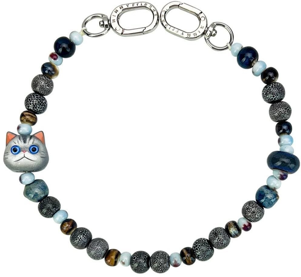 Bag charm handstrap Nimmy New Big Eye Cute Pets 2.0 gray