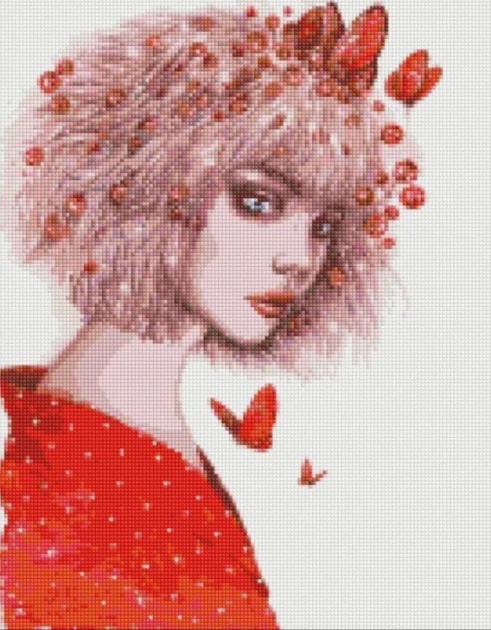 Norimpex Diamentowa mozaika - Pocałunek motyli 40x50cm