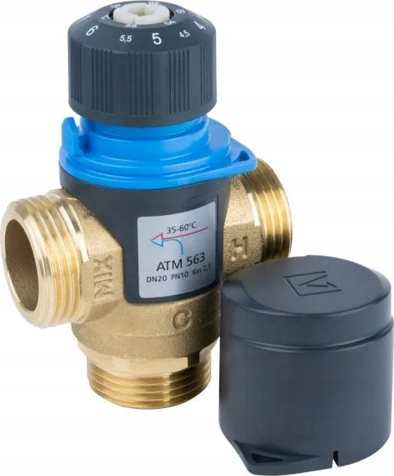 Afriso Afriso zawór mieszający 3-drogowy obrotowy ARV 382 Vario ProClick, DN20, Rp3/4", Kvs 3,5-9 1338220