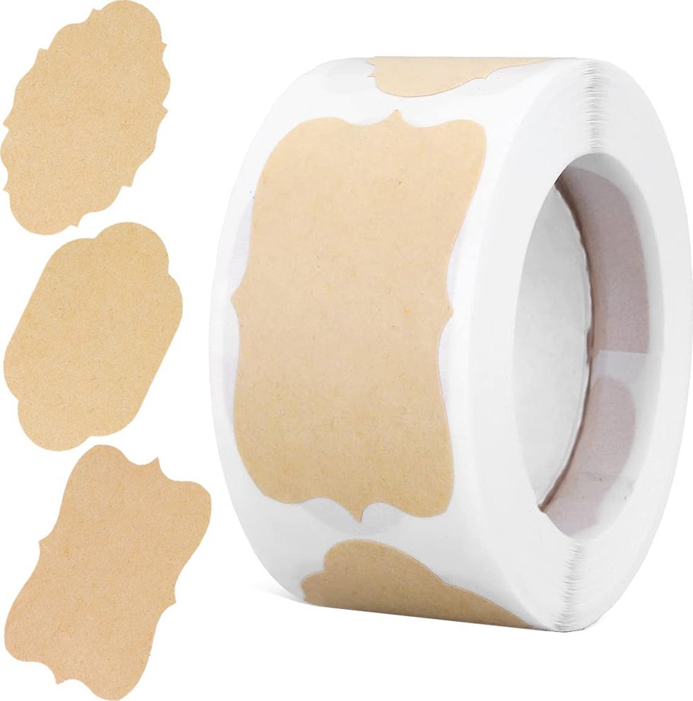 Verk Etykiety naklejki samoprzylepne na przyprawy słoiki prezenty 250 sztuk Etykiety naklejki samoprzylepne na przyprawy słoiki prezenty 250 sztuk