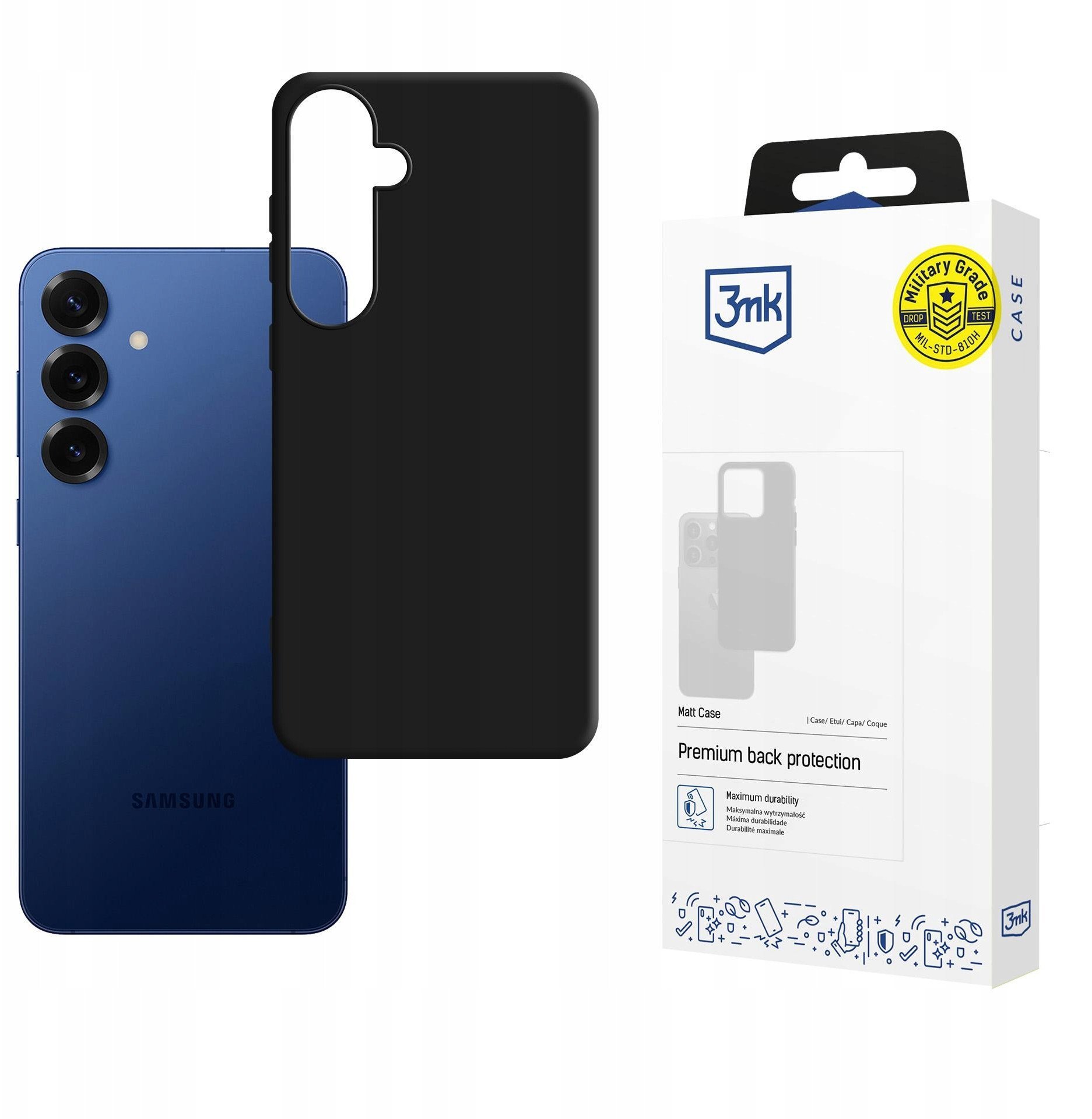 Etui 3MK Matt Case do Samsung Galaxy S25 FE czarny