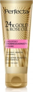 Perfecta PERFECTA 24K Gold & Rose drobnoziarnisty peeling do twarzy 75ml