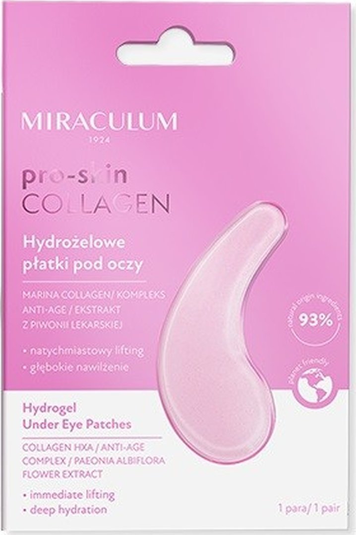 Miraculum Collagen Pro-Skin Hydrożelowe Płatki pod oczy 2szt