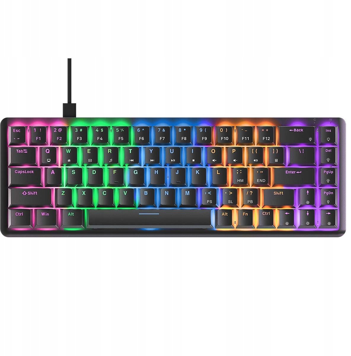 Klawiatura Rampage Rebel Blue switch (REBEL-BLACKBS)